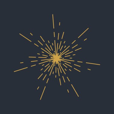 güneş patlaması ikon vektör çizim şablonu