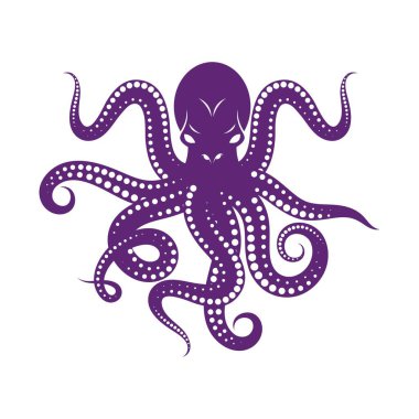 ahtapot vektör resimleme şablonu