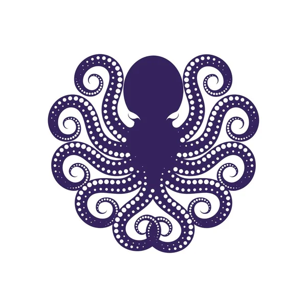 ahtapot vektör resimleme şablonu