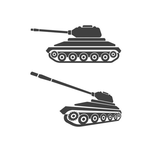 Militär Tank Ikon Vektor Illustration Design Mall — Stock vektor