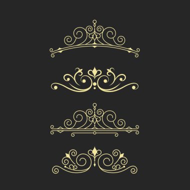 Vintage sınır çizgisi Şablon çizimi tasarımı