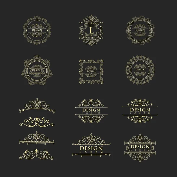 Vintage sınır çizgisi Şablon çizimi tasarımı