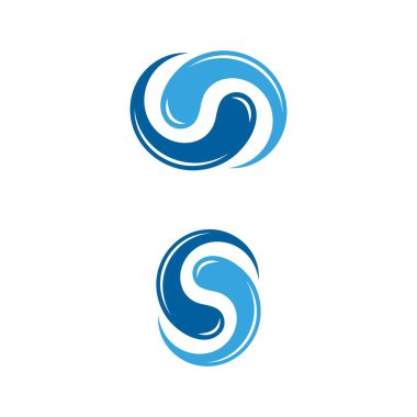 su sıçrama simgesi vektör çizim şablonu