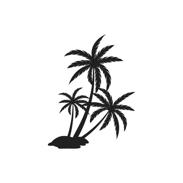 Palme Sommer Logo Vorlage Vektor Illustration — Stockvektor