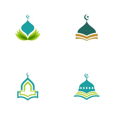 islamic school Vector icon design illustration Template clipart
