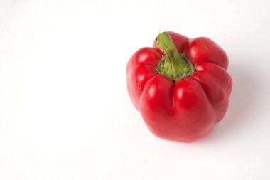 biber beyaz arka plan sebze