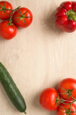 salatalık domates biber sebze