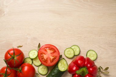 salatalık domates biber sebze