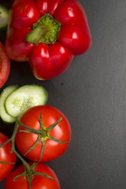 salatalık domates biber sebze