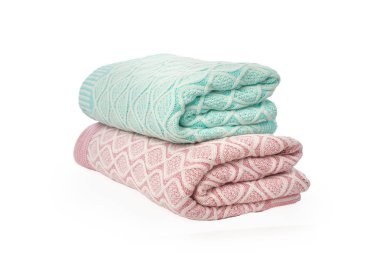 Beyaz arka plan Provence ekose örgü