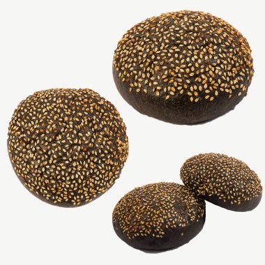 Fırın beyaz arka plan ile tahıl ekmek