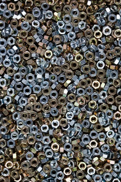 Nueces Metal Hexagonal Imagen Fondo Texturizado — Foto de Stock