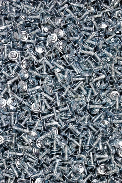 Stainless Steel Self Drilling Screws Flat Head Phillips — Stock Photo, Image