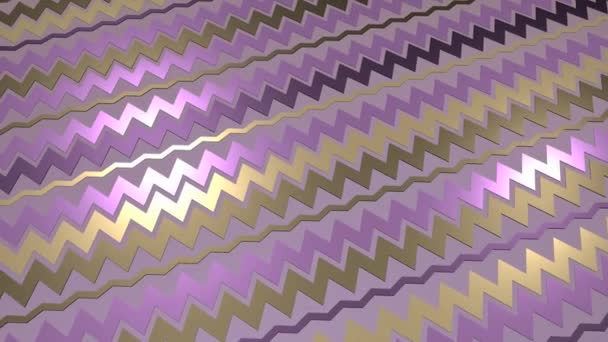 ゴールド ブロンズ 紫の色で抽象的なファッション パターン — ストック動画