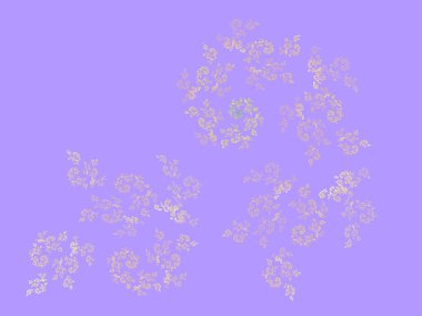 Sarmal yapraklı fraktal arka plan