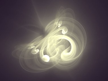 Parlayan ışık eğrileri soyut arka plan