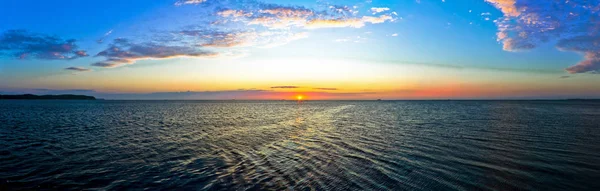 Sunrise gündoğumu Panorama adlı Baltık Denizi - Polonya Panoraması