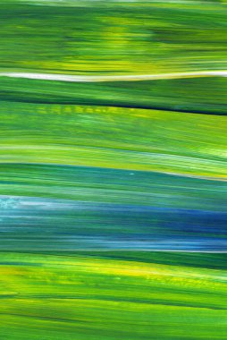 Soyut akrilik resim arka plan, doku, tasarım öğesi olarak kullanmak için. Modern sanat karışık renkler yeşil, mavi, sarı.