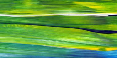 Soyut akrilik resim arka plan, doku, tasarım öğesi olarak kullanmak için. Modern sanat karışık renkler yeşil, mavi, sarı.