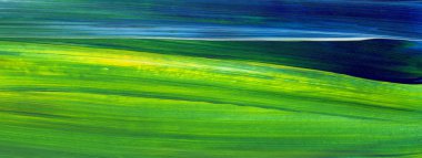 Soyut akrilik resim arka plan, doku, tasarım öğesi olarak kullanmak için. Modern sanat karışık renkler yeşil, mavi, sarı.