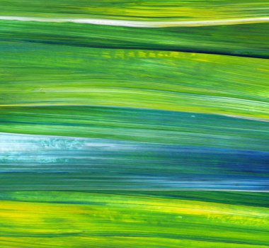 Soyut akrilik resim arka plan, doku, tasarım öğesi olarak kullanmak için. Modern sanat karışık renkler yeşil, mavi, sarı.