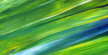 Soyut akrilik resim arka plan, doku, tasarım öğesi olarak kullanmak için. Modern sanat karışık renkler yeşil, mavi, sarı.