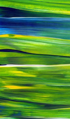 Soyut akrilik resim arka plan, doku, tasarım öğesi olarak kullanmak için. Modern sanat karışık renkler yeşil, mavi, sarı.