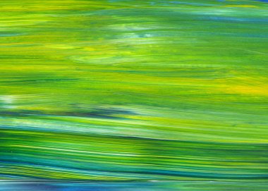 Soyut akrilik resim arka plan, doku, tasarım öğesi olarak kullanmak için. Modern sanat karışık renkler yeşil, mavi, sarı.