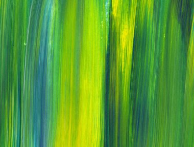 Soyut akrilik resim arka plan, doku, tasarım öğesi olarak kullanmak için. Modern sanat karışık renkler yeşil, mavi, sarı.