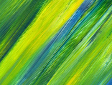 Soyut akrilik resim arka plan, doku, tasarım öğesi olarak kullanmak için. Modern sanat karışık renkler yeşil, mavi, sarı.