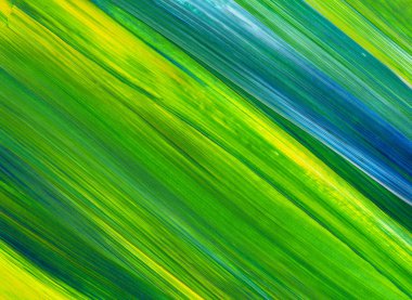 Soyut akrilik resim arka plan, doku, tasarım öğesi olarak kullanmak için. Modern sanat karışık renkler yeşil, mavi, sarı.