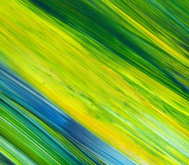 Soyut akrilik resim arka plan, doku, tasarım öğesi olarak kullanmak için. Modern sanat karışık renkler yeşil, mavi, sarı.