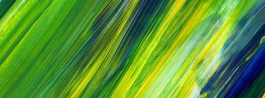 Soyut akrilik resim arka plan, doku, tasarım öğesi olarak kullanmak için. Modern sanat karışık renkler yeşil, mavi, sarı.