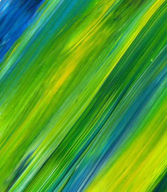 Soyut akrilik resim arka plan, doku, tasarım öğesi olarak kullanmak için. Modern sanat karışık renkler yeşil, mavi, sarı.