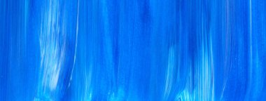 Mavi soyut akrilik resim arka plan, doku, tasarım öğesi olarak kullanmak için. Fırça kontur dokusu ile modern sanat