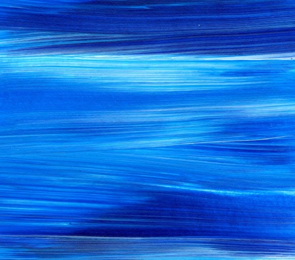 Pintura Acrílica Abstrata Azul Para Uso Como Fundo Textura Elemento — Fotografia de Stock