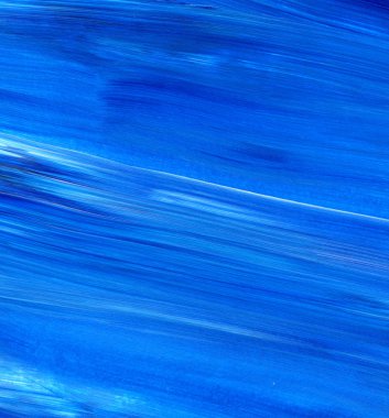 Mavi soyut akrilik resim arka plan, doku, tasarım öğesi olarak kullanmak için. Fırça kontur dokusu ile modern sanat