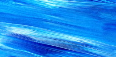 Mavi soyut akrilik resim arka plan, doku, tasarım öğesi olarak kullanmak için. Fırça kontur dokusu ile modern sanat