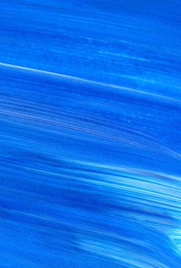 Mavi soyut akrilik resim arka plan, doku, tasarım öğesi olarak kullanmak için. Fırça kontur dokusu ile modern sanat