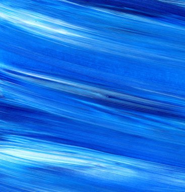 Mavi soyut akrilik resim arka plan, doku, tasarım öğesi olarak kullanmak için. Fırça kontur dokusu ile modern sanat