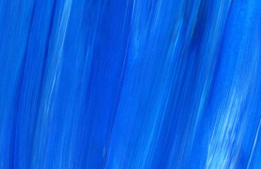 Mavi soyut akrilik resim arka plan, doku, tasarım öğesi olarak kullanmak için. Fırça kontur dokusu ile modern sanat