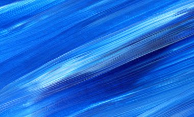 Mavi soyut akrilik resim arka plan, doku, tasarım öğesi olarak kullanmak için. Fırça kontur dokusu ile modern sanat