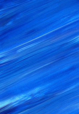 Mavi soyut akrilik resim arka plan, doku, tasarım öğesi olarak kullanmak için. Fırça kontur dokusu ile modern sanat