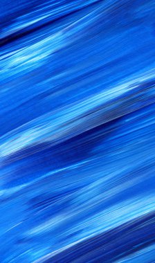 Mavi soyut akrilik resim arka plan, doku, tasarım öğesi olarak kullanmak için. Fırça kontur dokusu ile modern sanat