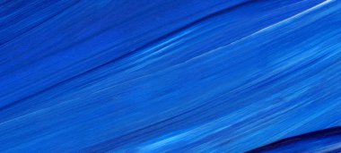 Mavi soyut akrilik resim arka plan, doku, tasarım öğesi olarak kullanmak için. Fırça kontur dokusu ile modern sanat