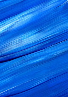 Mavi soyut akrilik resim arka plan, doku, tasarım öğesi olarak kullanmak için. Fırça kontur dokusu ile modern sanat