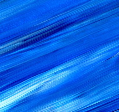 Mavi soyut akrilik resim arka plan, doku, tasarım öğesi olarak kullanmak için. Fırça kontur dokusu ile modern sanat