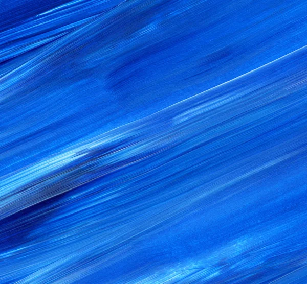 Pintura Acrílica Abstrata Azul Para Uso Como Fundo Textura Elemento — Fotografia de Stock