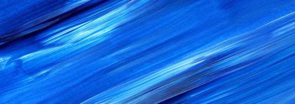 Blauw Abstract Acryl Schilderij Voor Gebruik Als Achtergrond Textuur Ontwerpelement — Stockfoto