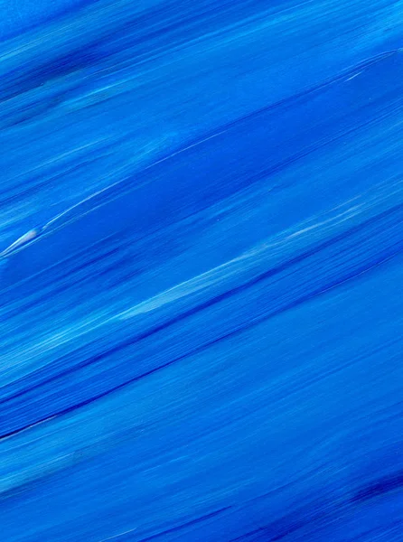 Pintura Acrílica Abstrata Azul Para Uso Como Fundo Textura Elemento — Fotografia de Stock